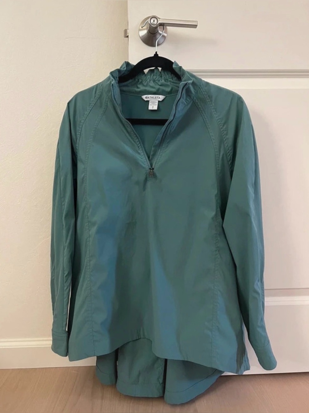Athleta Teal Half Zip Lightweight Pullover Jacket Women’s Small